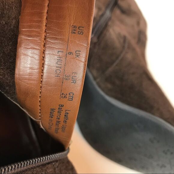 Franco Sarto Hutch Suede Booties Brown Sz 8 - Picture 6 of 7